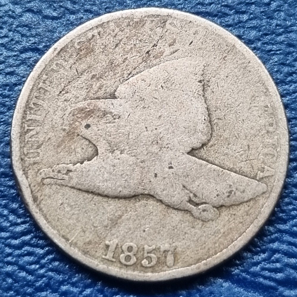 1857 Flying Eagle Cent 1c Circulated #72918