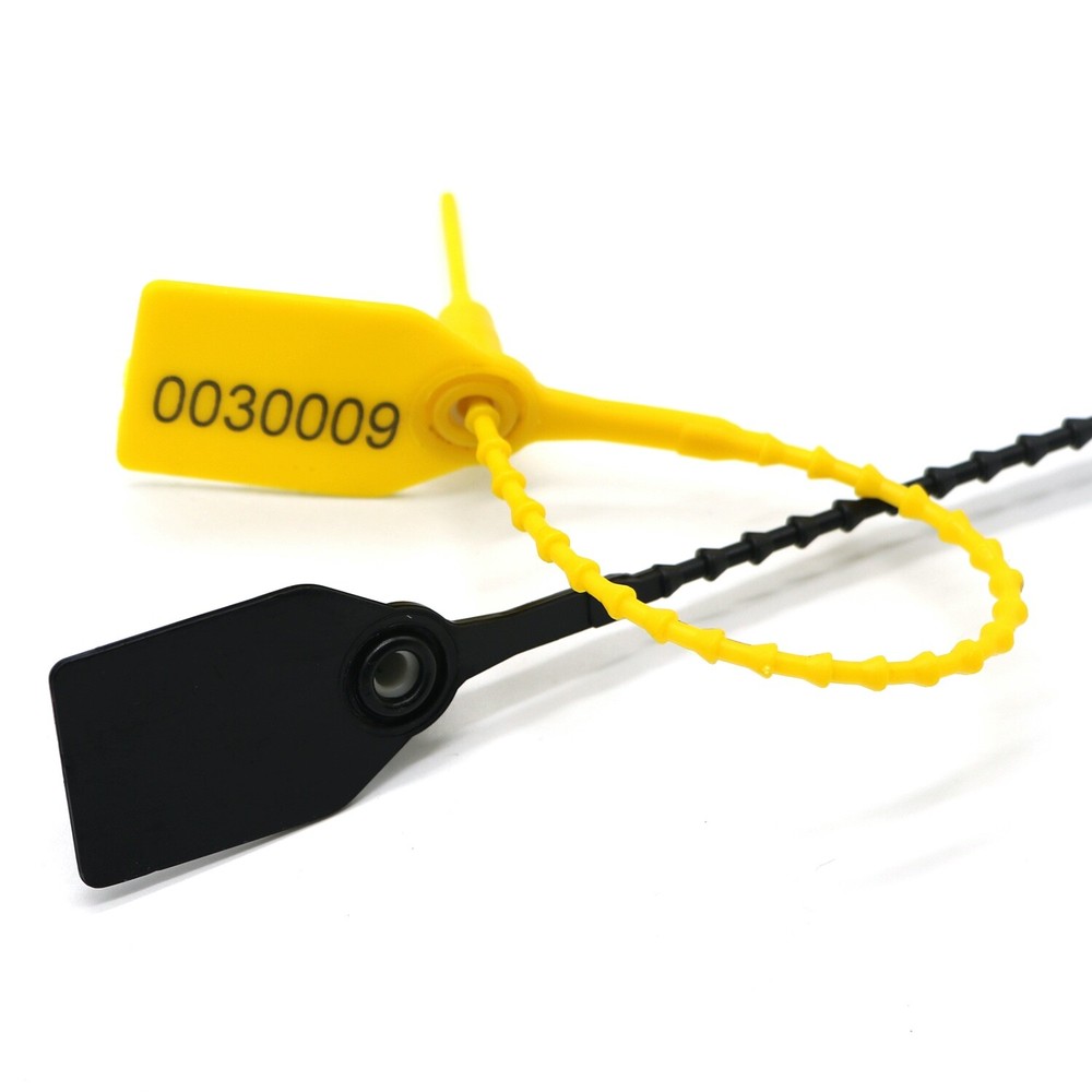 400 mm Pull-Tite Plastic Security Seals Disposable Signage Numbered - 50 pcs