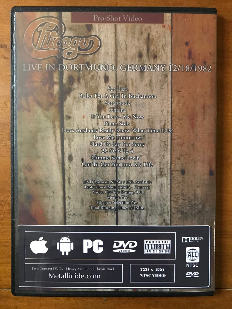 Chicago - Live in Dortmond 1982 DVD