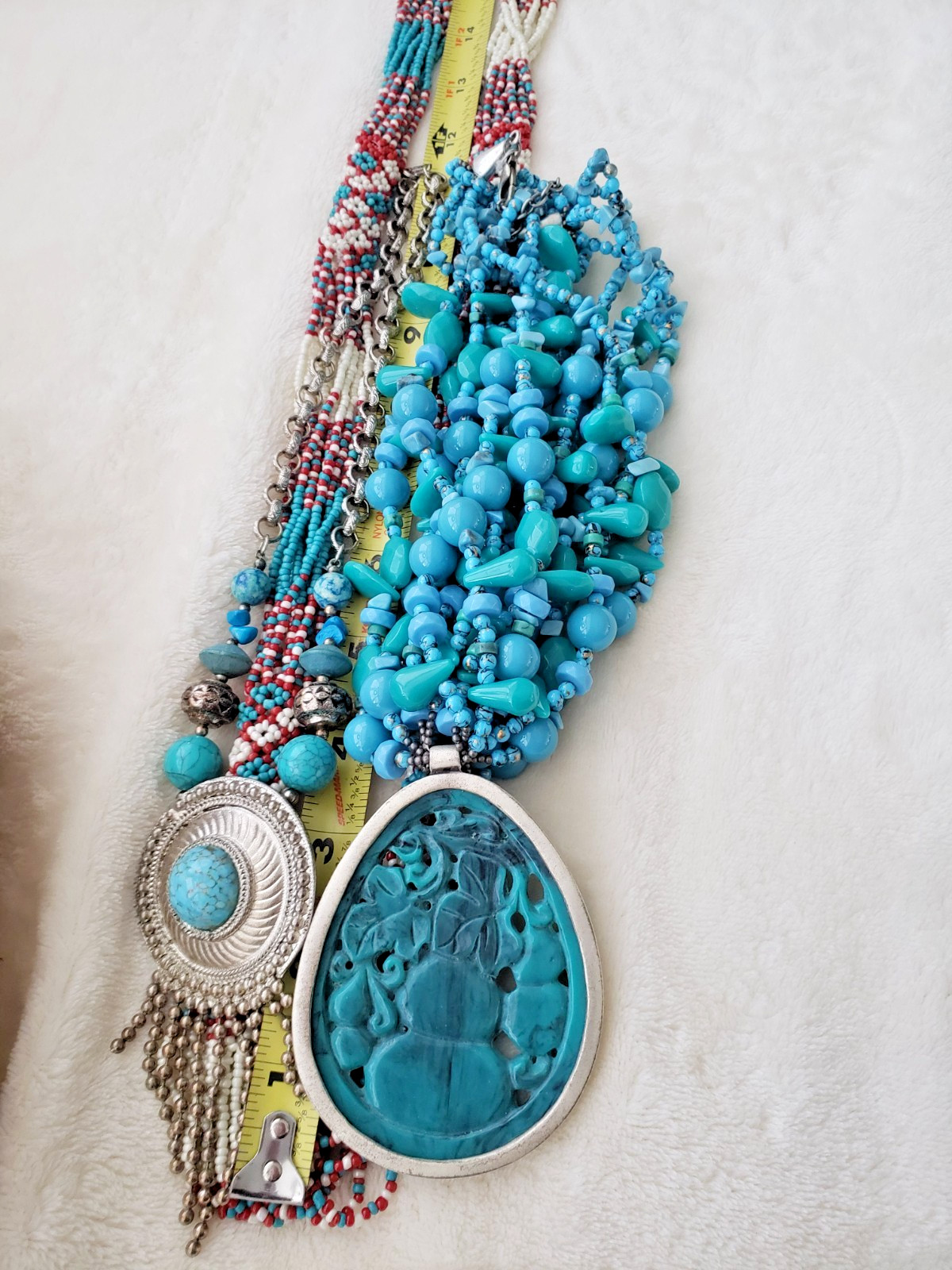 Southwest jewelry lot Sterling Brass Turquoise etc Singed J King DTR Deplause&