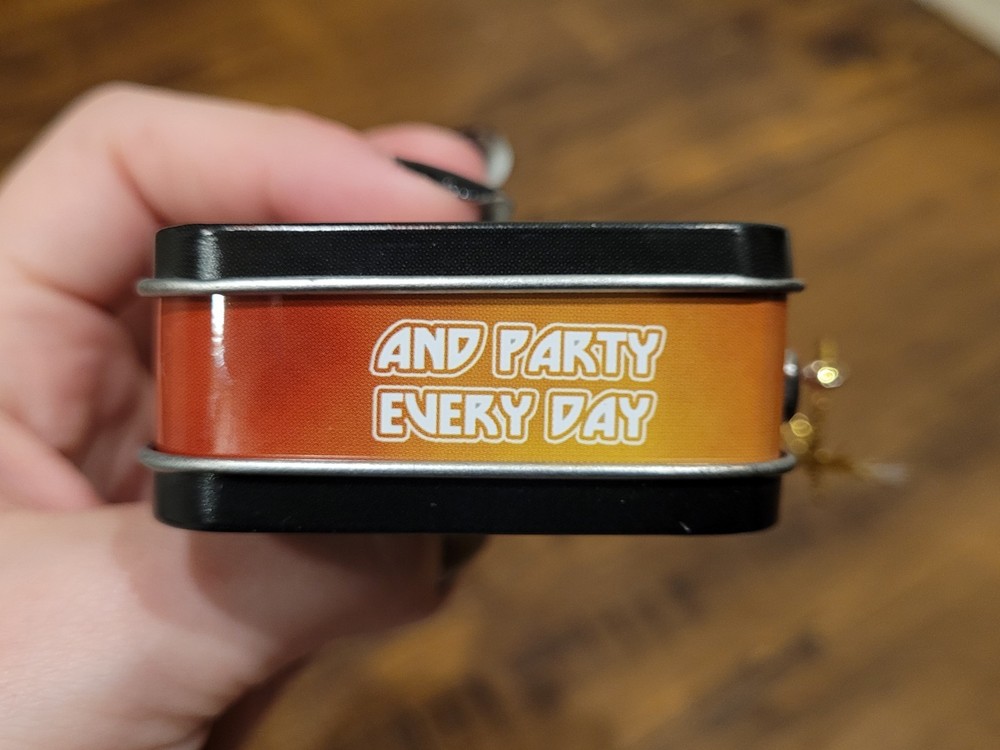 ~KISS Band Christmas Ornament Tin 4″ Metal Mini Tin Vintage Style Hard Rock~