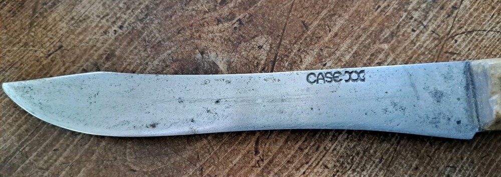 Vintage CASE Fixed Blade Wood Handled Knife