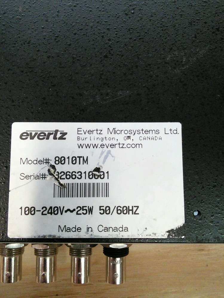 SDI TIME CODE MASTER model 8010TM