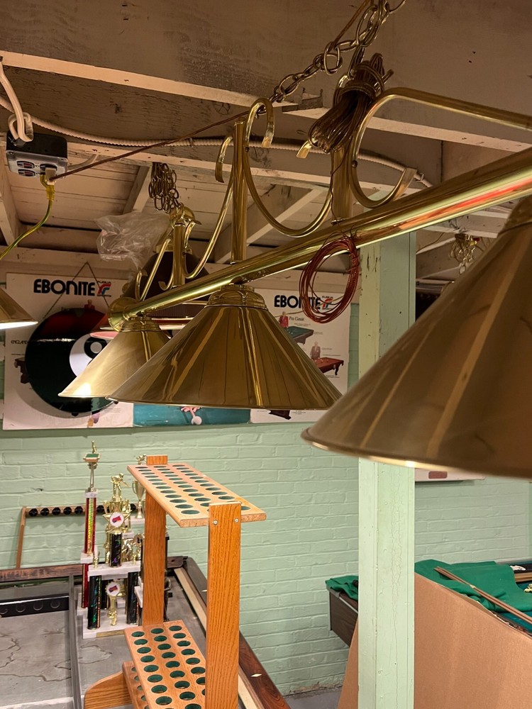 Straight Gold Design Pool Lights for Pool Table