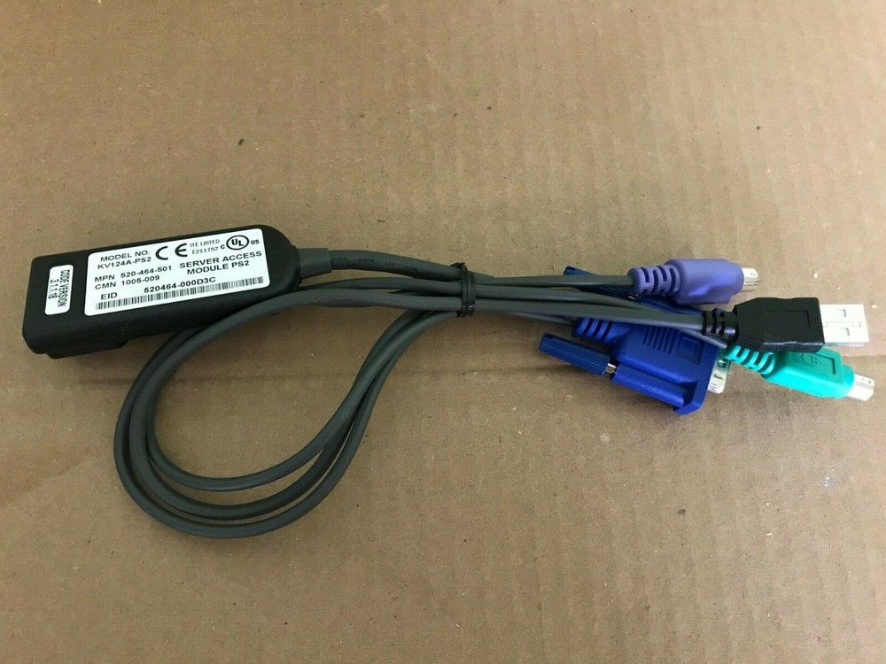 BLACK BOX KV124A-PS2 VM KVM CABLE MODULE (SMA)