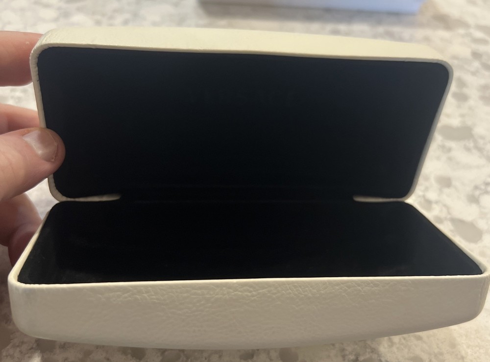Authentic White Versace Empty Sunglass Case & Gift Box 7 X 3 X 2.5" Preowned