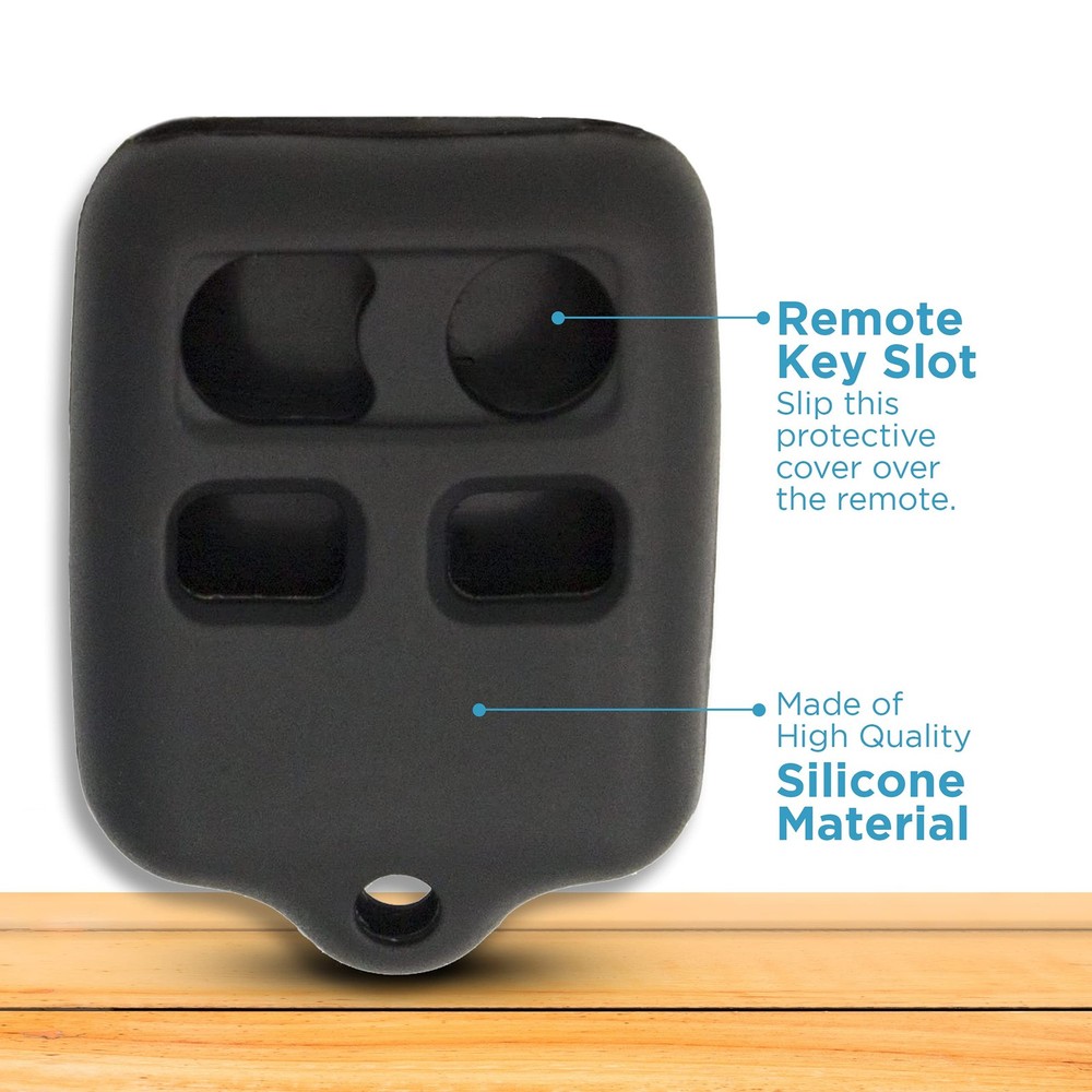 Keyless2Go Replacement for New Silicone Cover Protective Case 4 Black