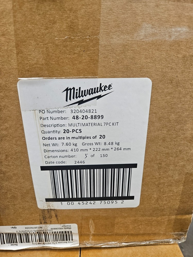 MILWAUKEE Shockwave Multi-Material Drill Percussion Bit Set (7-Piece) 48-20-8899