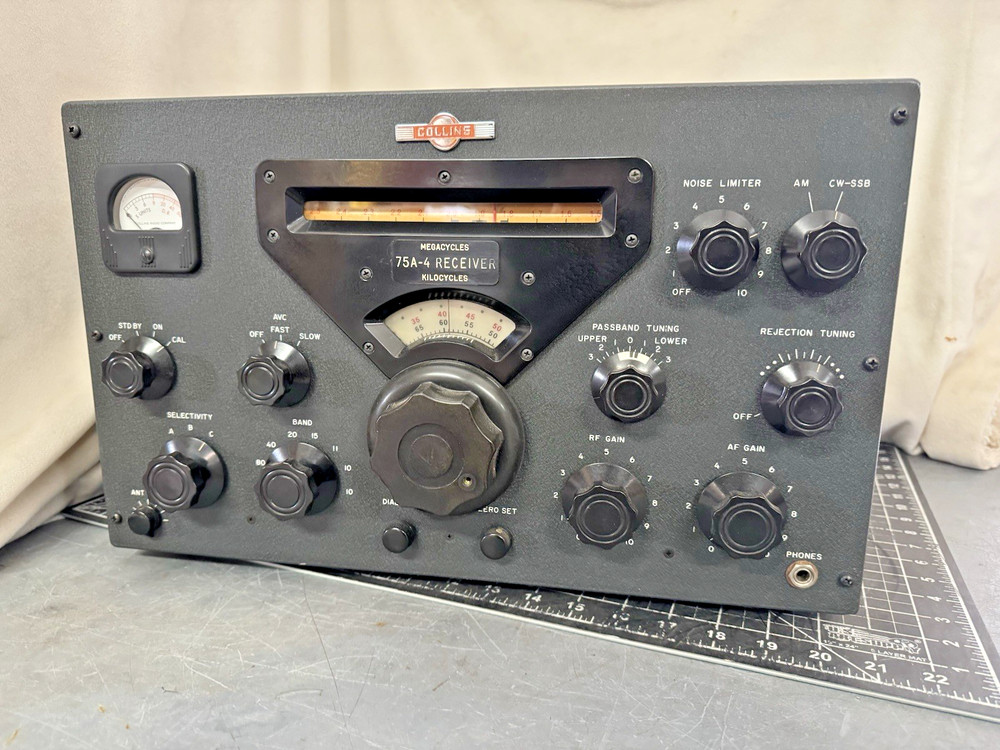 Collins 75A-4 Communications Receiver – Serial #2845 – ]Iowa, USA – Untested