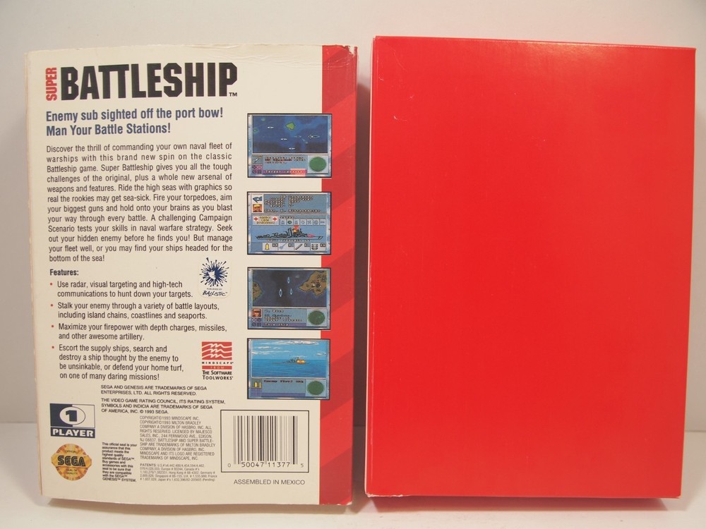 Super Battleship Case (SEGA Genesis) Authentic BOX ONLY