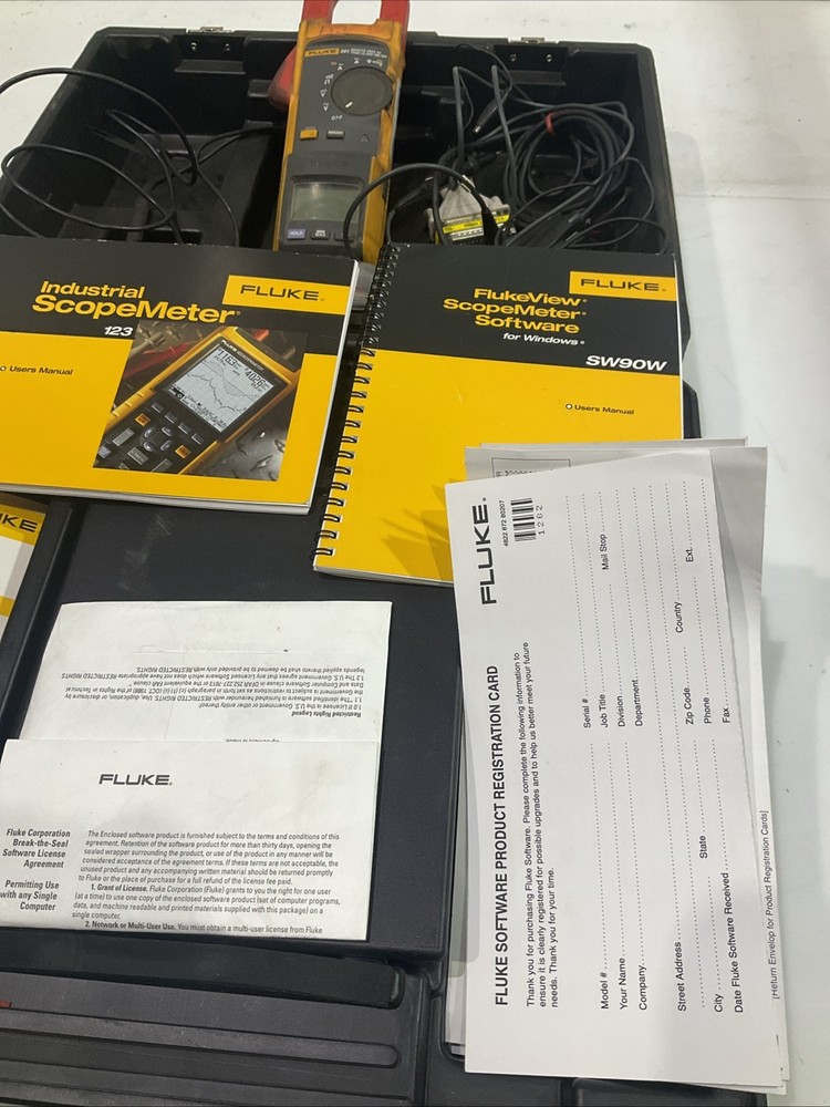 FLUKE 381 REMOTE DISPLAY TERMS CLAMP METER KIT T2M