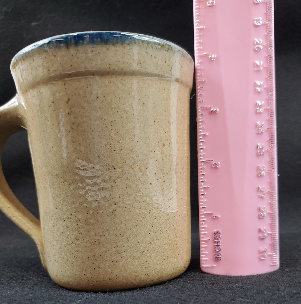 VTG Monroe Salt Works Pottery 4" Bear Tan Stoneware Mug Cabin Northwoods Lodge