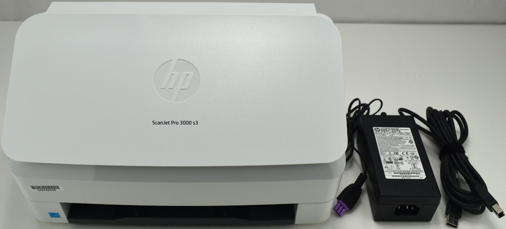 HP Scanjet Pro 3000 S3 Duplex Document Scanner with AC Adapter