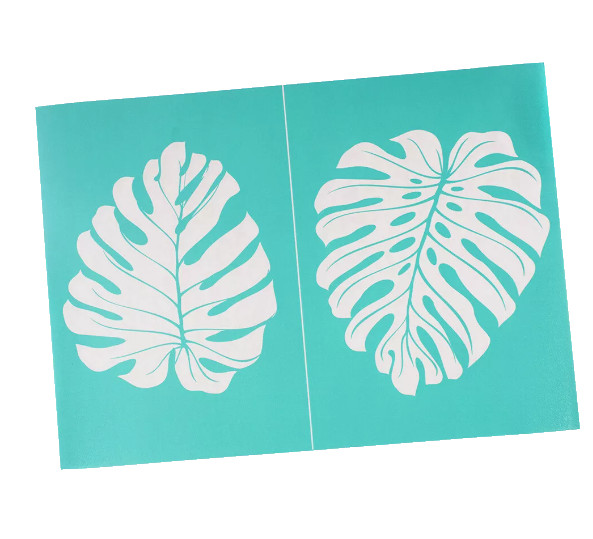 Craft Self-Adhesive Silk Screen Printing Mesh Transfer - Turtle Leaf
