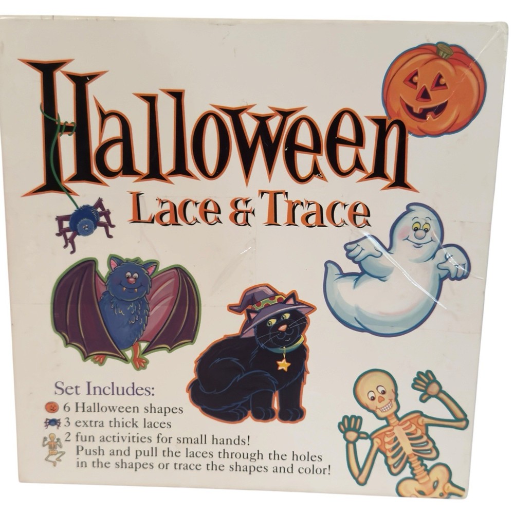 Halloween Lace & Trace Lacing Activity Set