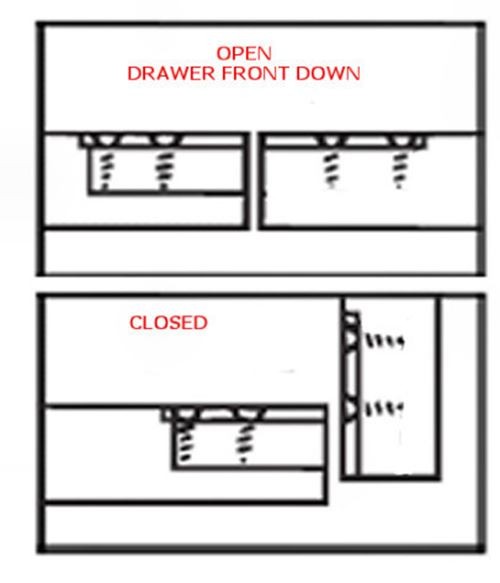 Flap Hinge or Drop Flap Hinge - Antique Copper