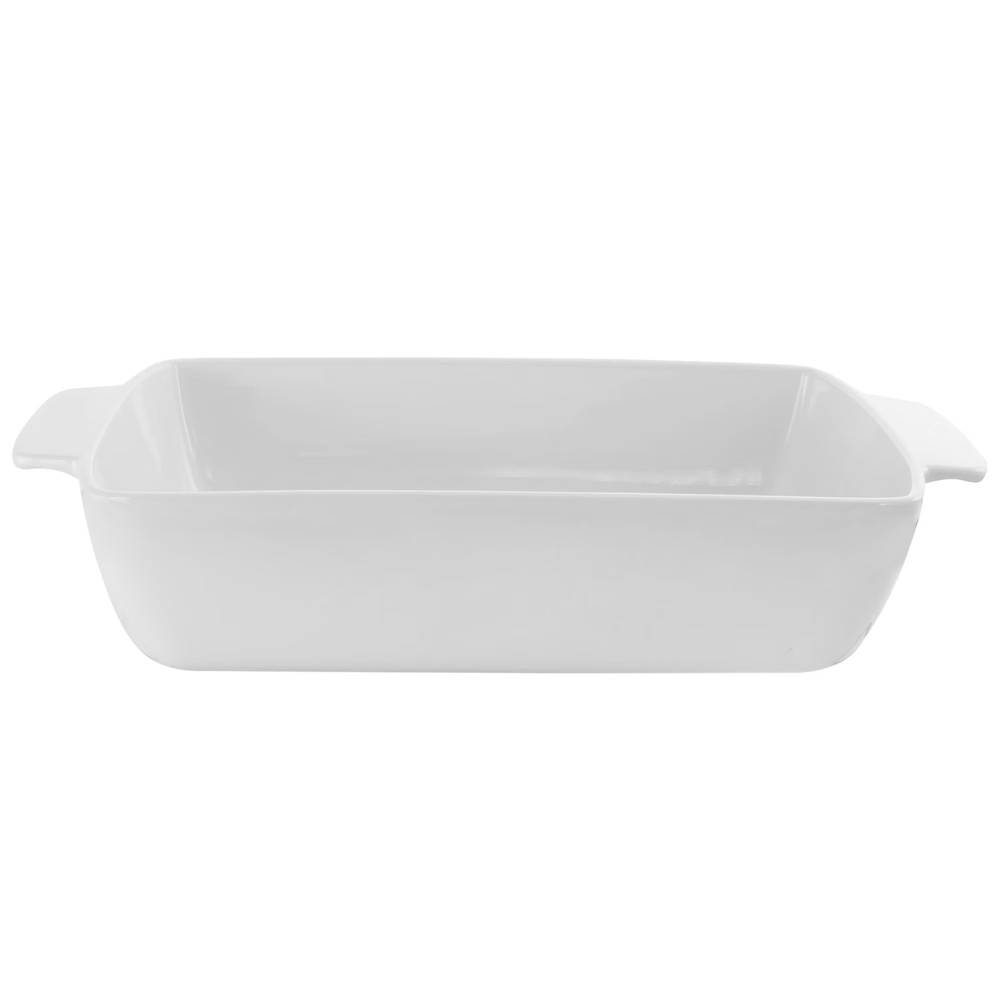 Gibson Elite 2pc Rectangular Stoneware Bakeware Set w Metal Rack Oven Safe