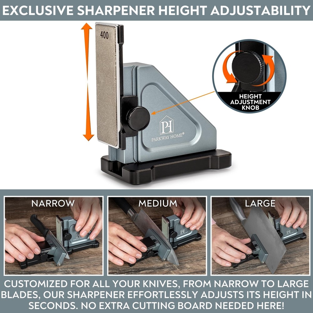 Rolling Knife Sharpener with Adjustable 10° to 40° Options and Adju...