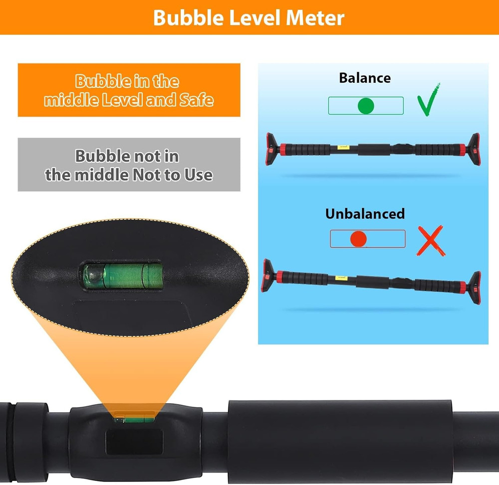 Pull up Bar, Adjustable Strength Training Bars without Screw, Adjustable Width C