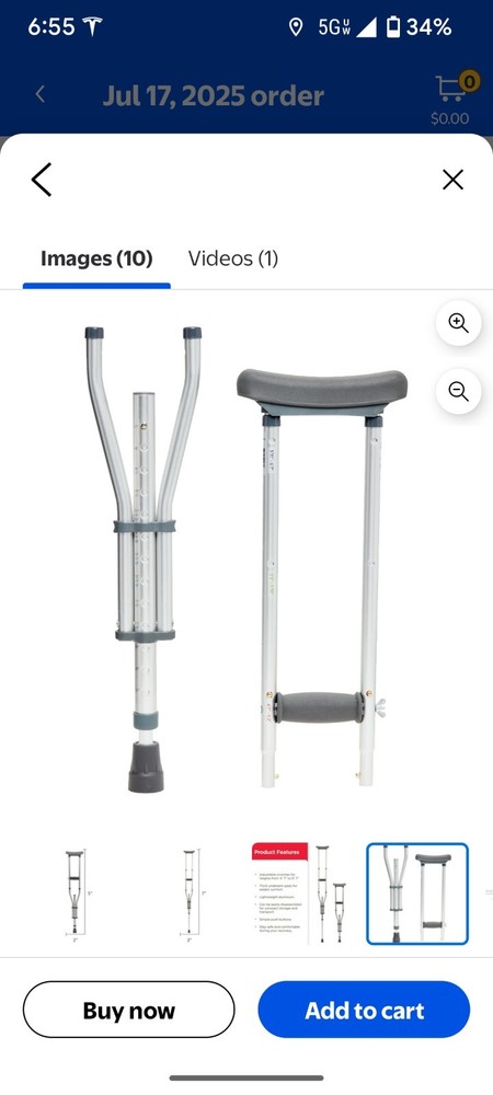 Equate Universal Crutches