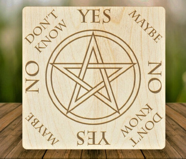 LARGE Pentacle Pendulum Board HANDMADE for Wicca, Witch, & Pagan [8"] Pentagram