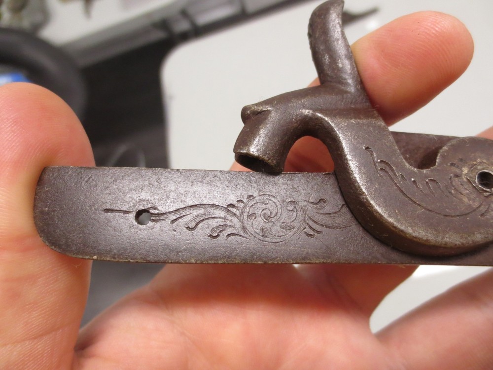 19th Percussion Lockplate w/ Hammer Engraved/Ornate Serial #CB (4)