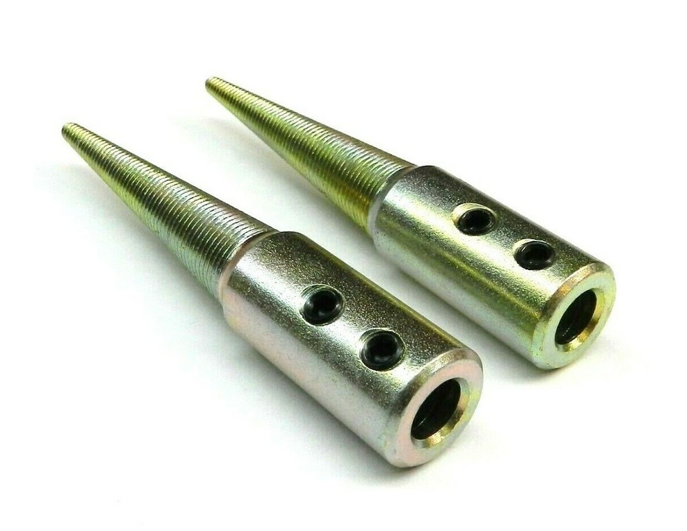 Spindle Tapered Threaded 3/8" Arbor Hole Left & Right Set Grinder Buffer Motor