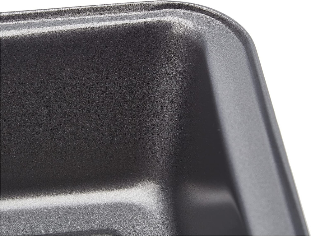 Amazon Basics Rectangular Baking Bread Loaf Pan, 9.5 X 5 Inch, Set of 2, Gray