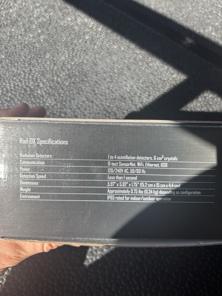 D-tect Systems Rad-DX Wireless mesh networked radiation detector