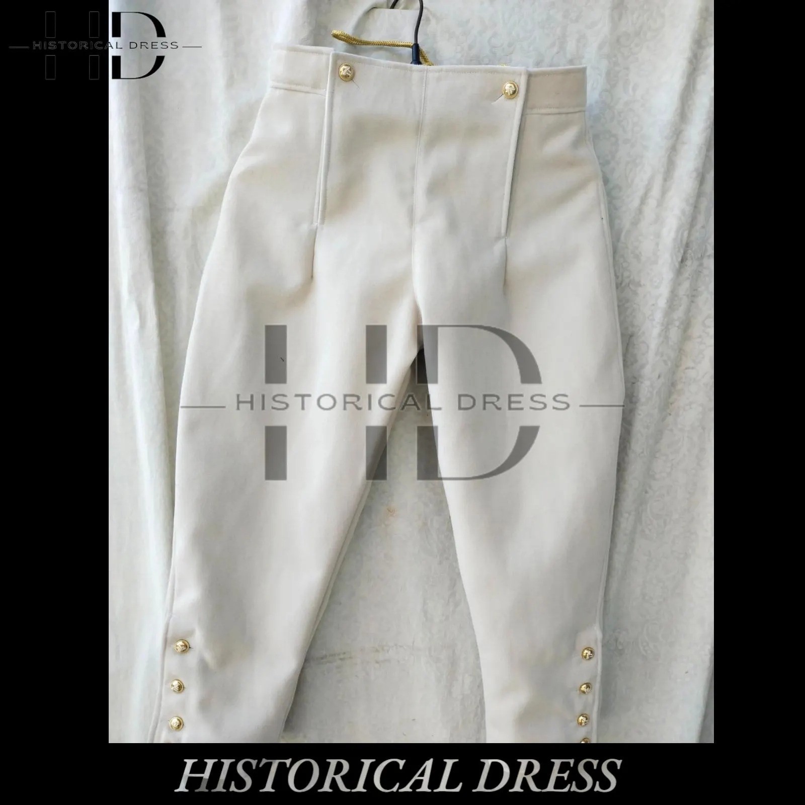 18th Century Off White Waistcoat and breaches British Revolutionary War uniform