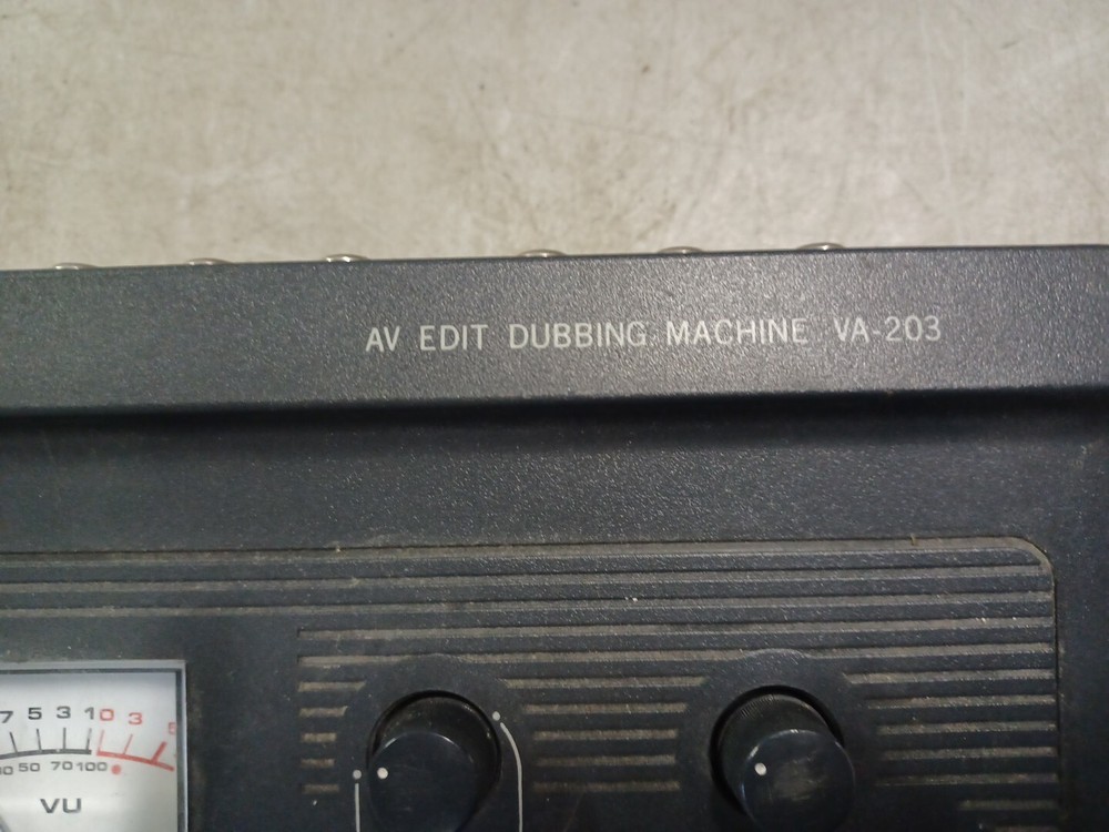 Vanguard AV Edit Dubbing Machine VA-203 Mixer Video Editing Grey - UNTESTED