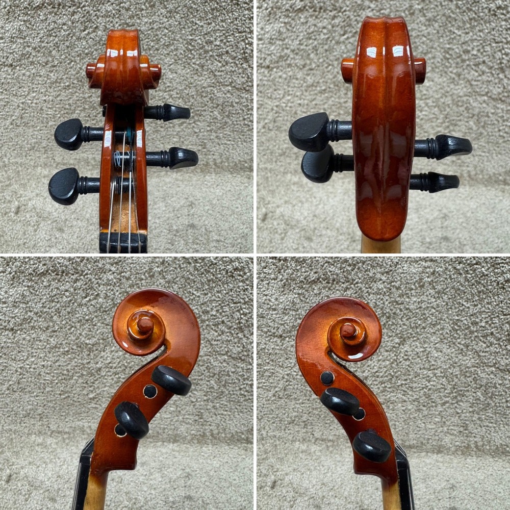 Unlabeled 1/8 Violin Flame Maple w/ Case & Bow