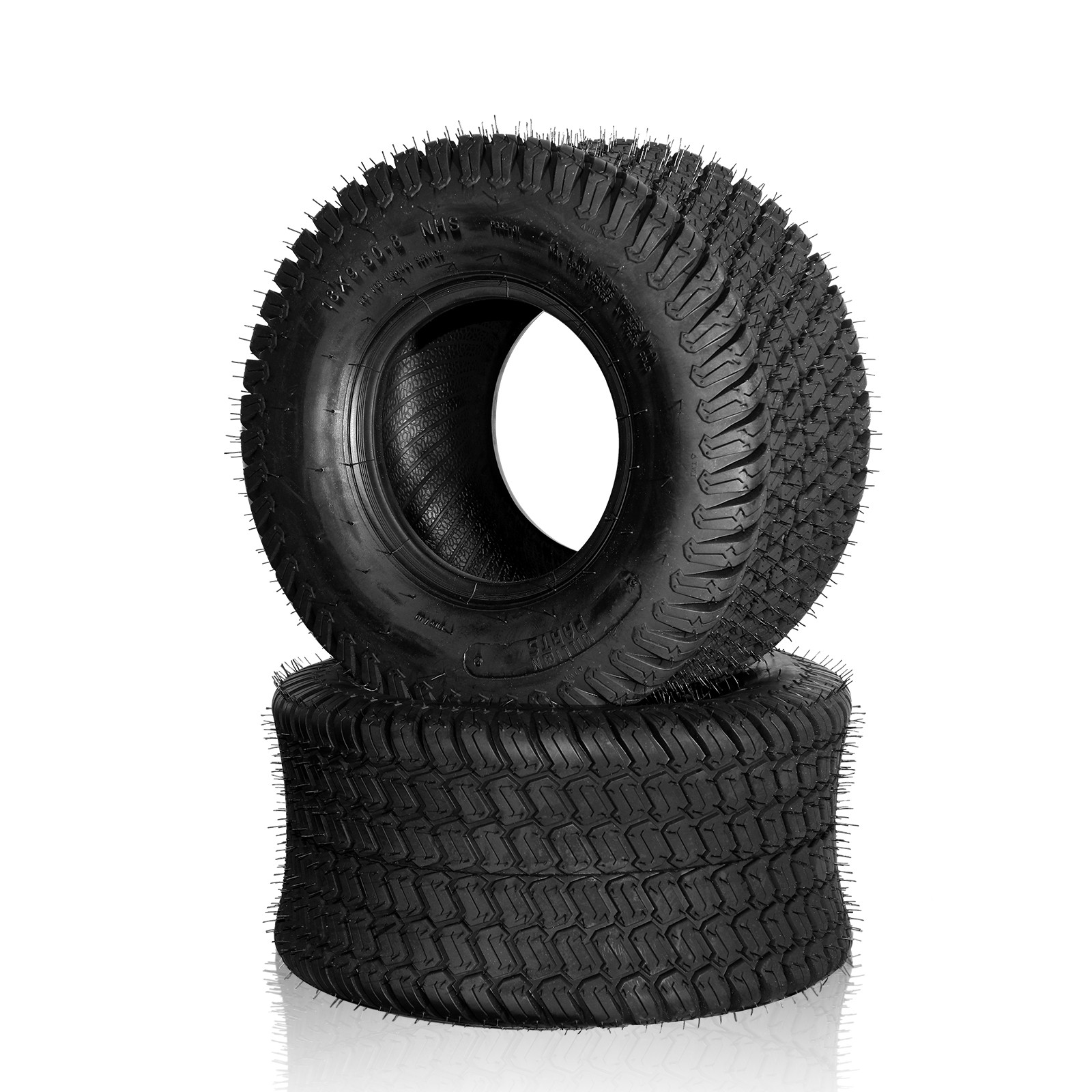 2pcs 18x9.50-8 18x9.5-8 18x9.5x8 Lawn Mower Golf Cart Turf Tires 4 Ply Rated