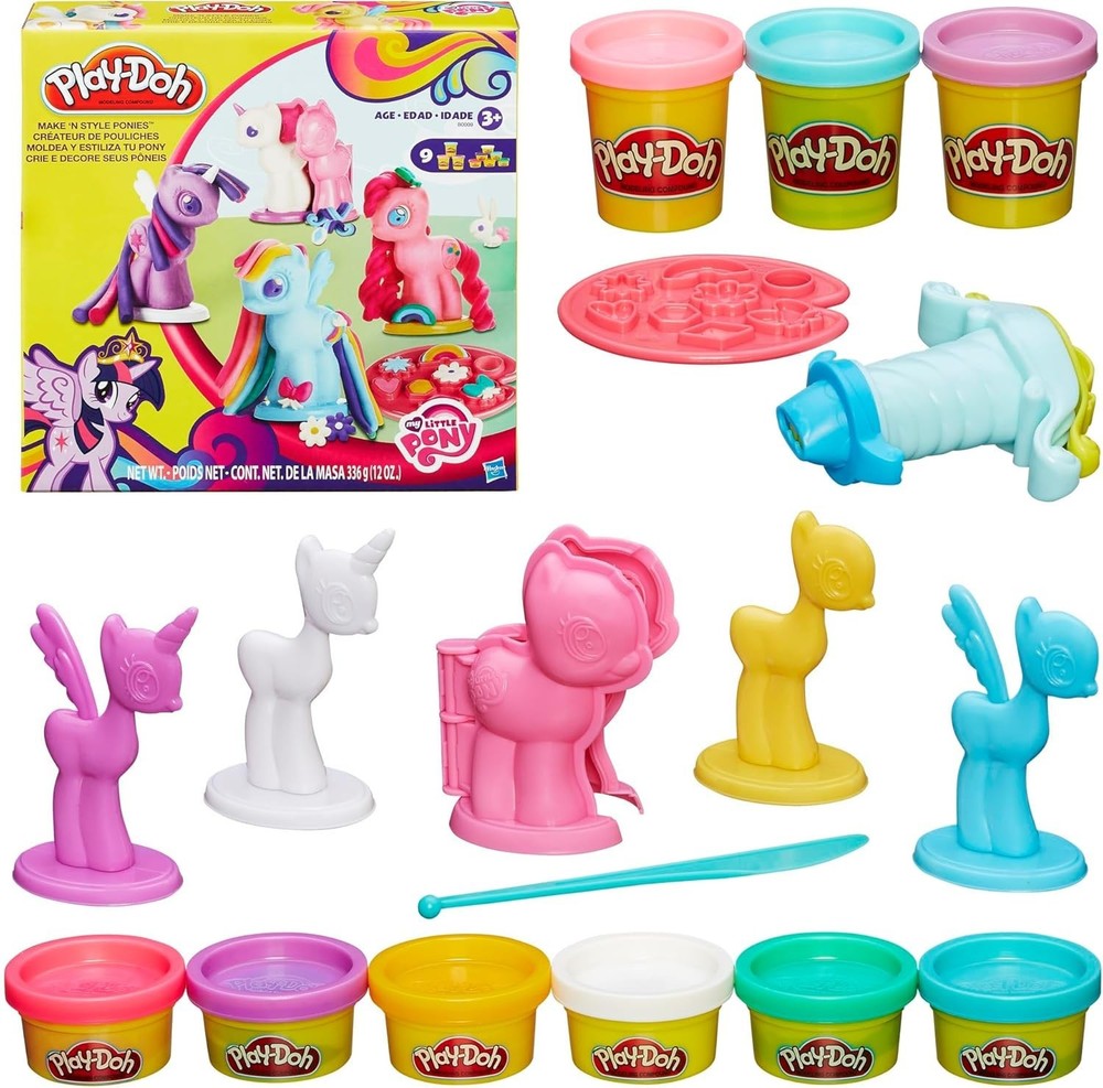 Educational Play-Doh Make & Style Ponies Set for Ages 2+ – Creative Expression