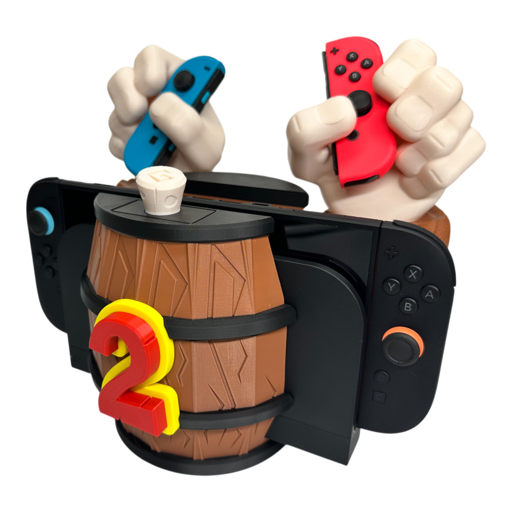 Barrel Grip Stand for Nintendo Switch 1 & 2 – Console Stand Docking Stations
