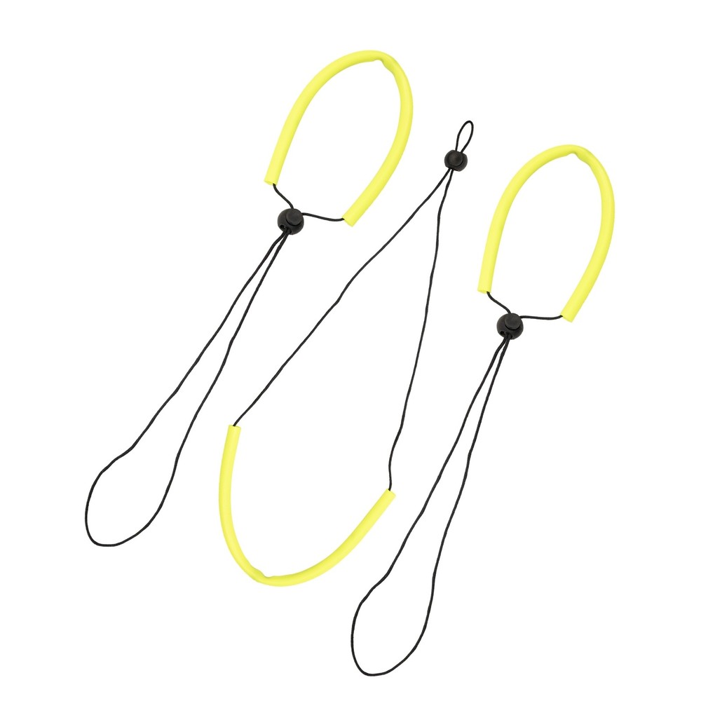 Scuba Diving Adjustable Wrist Lanyard 3-Pack Bundle, Yellow
