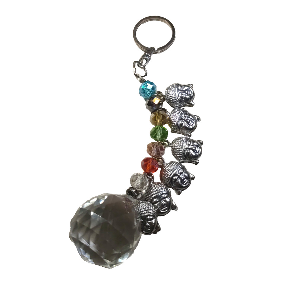 Buddha Bead Ball Charm Keychain
