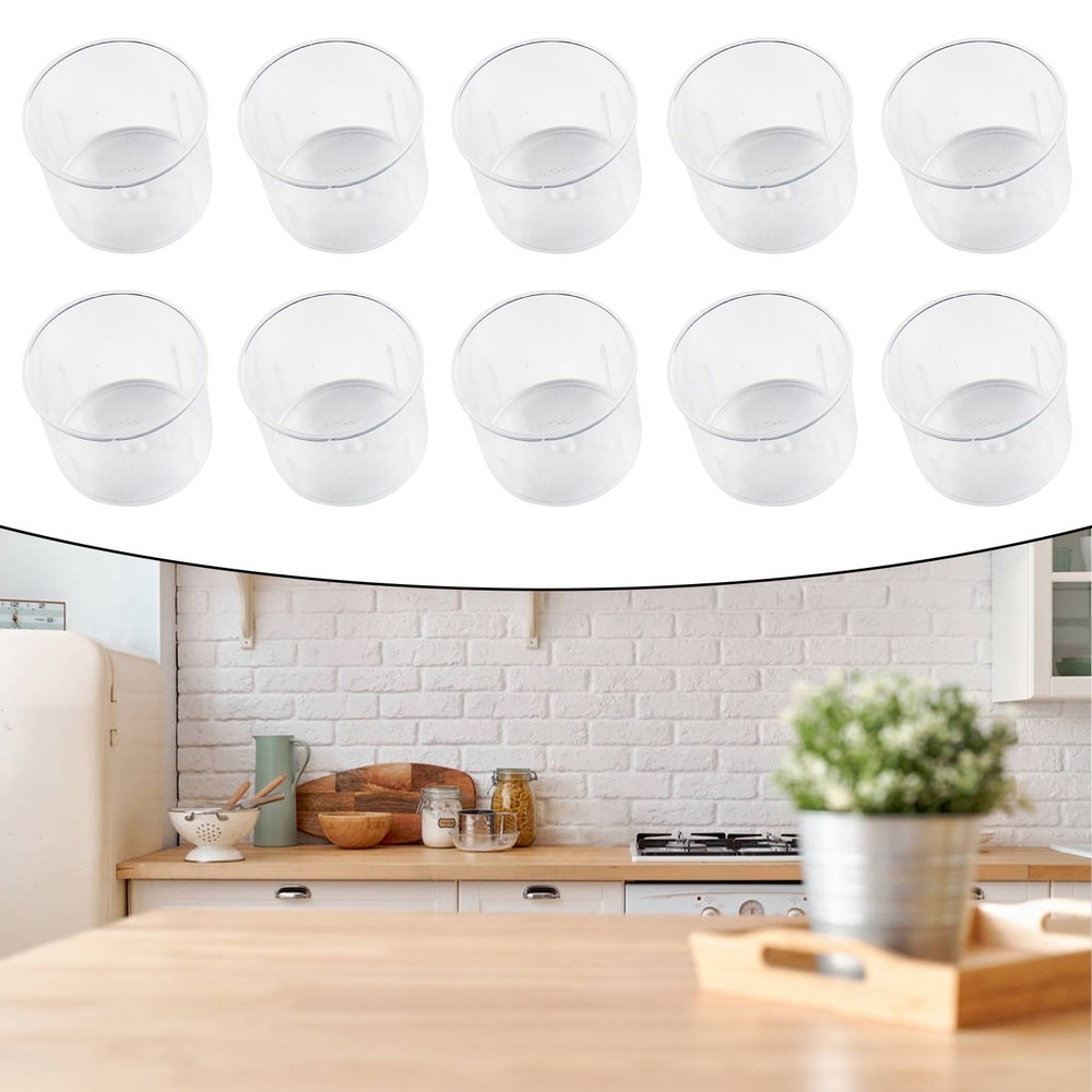 Measuring Cup 10 Pcs 30ml Double-sided Scale  Plastic Transparent Container