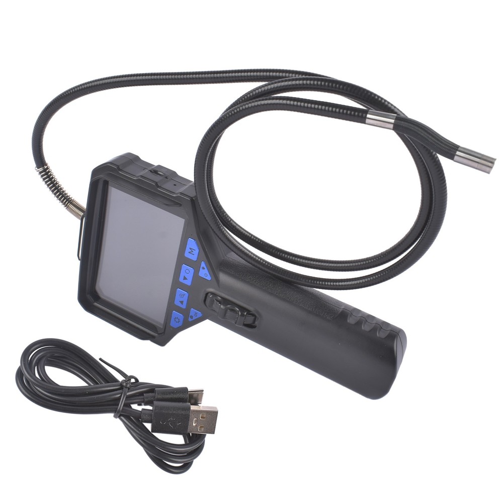 Two-Way 210° Inspection Borescope Adjustable LED Lights LCD Display Waterproof