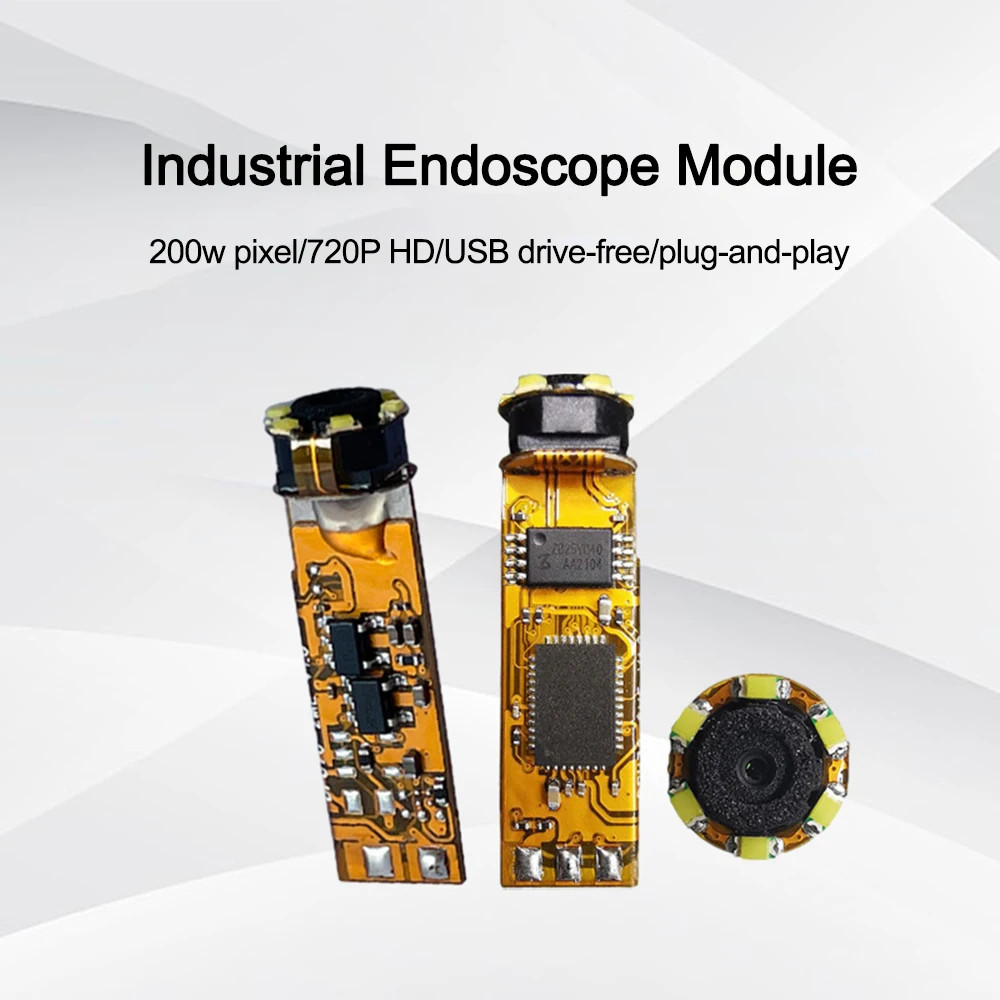 USB Endoscope Camera Borescope Module 2MP Inspection Lens 6 LED for Pipe Repair