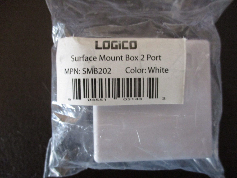 2-PORT SURFACE MOUNTING BOX WHITE LOGICO SMB202