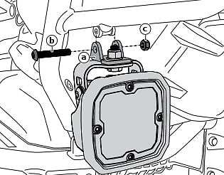 DENALI Adapter For BMW Motorcycle Style Light Mounts