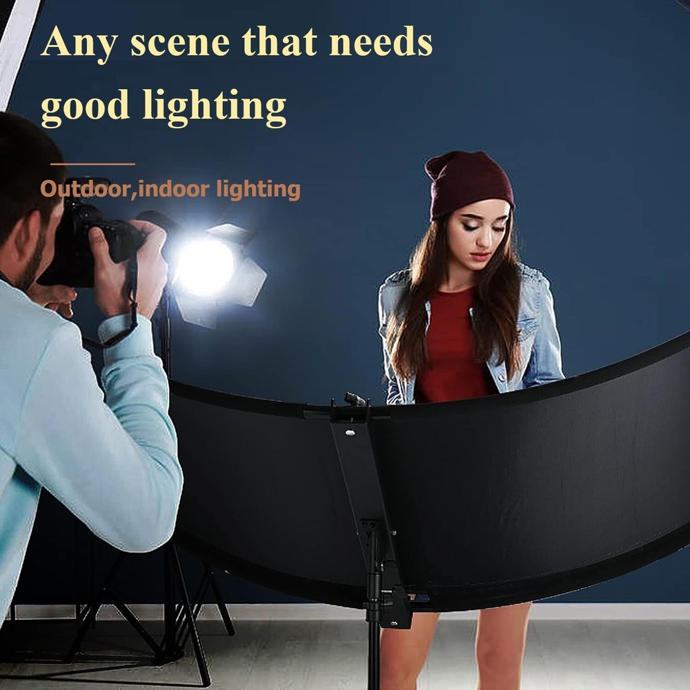 Selens 4 in1 U Shape Curved Light Studio Reflector Portrait Diffuser Photography