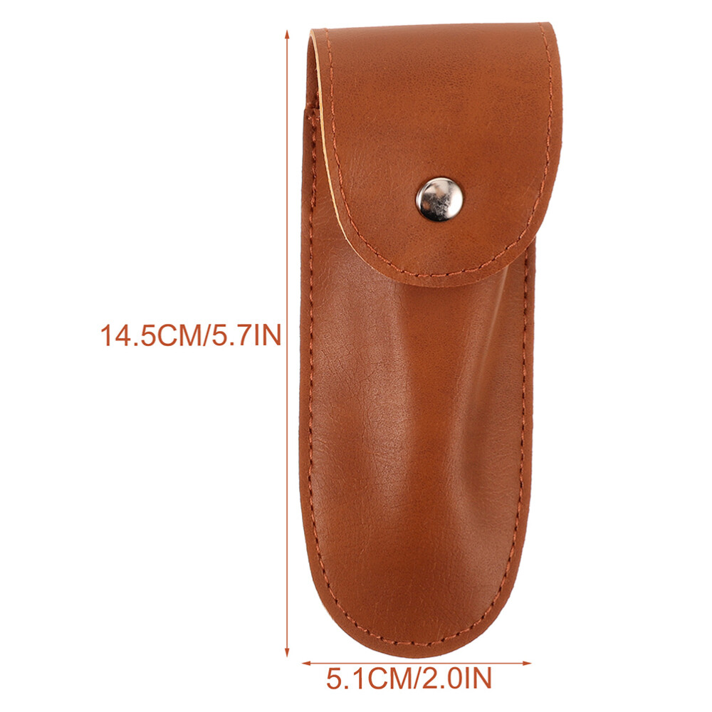 3PCS Leather Harmonica Case Portable Harmonica Storage Bags Harmonica Pouch