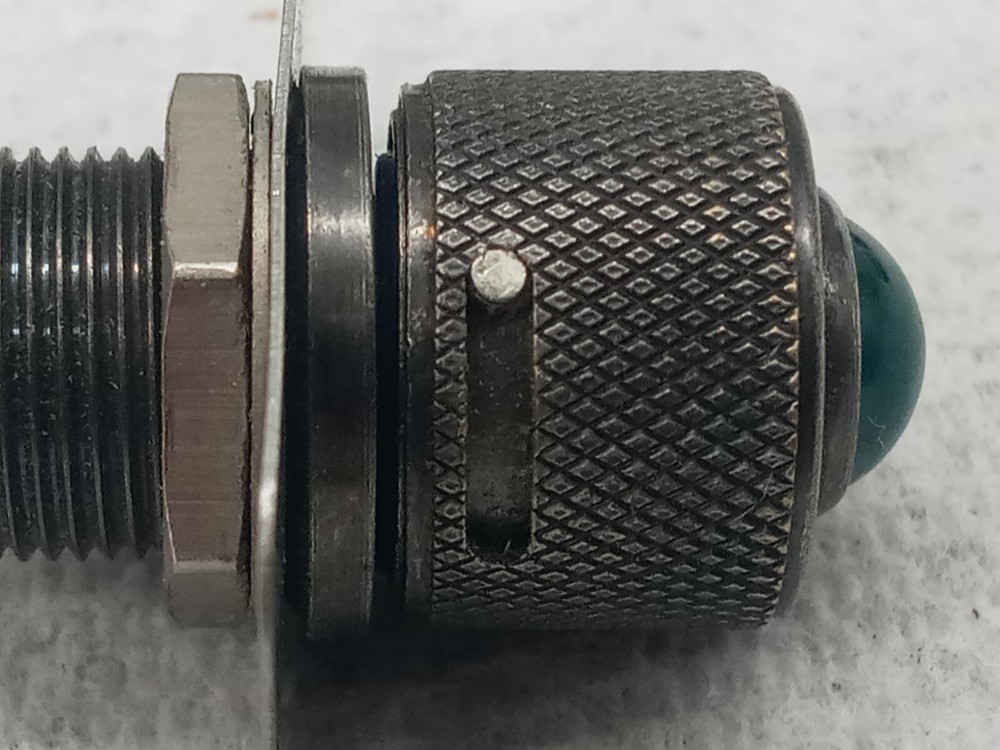 1 Green pilot light aviation 28VOLT DIM - BRIGHT