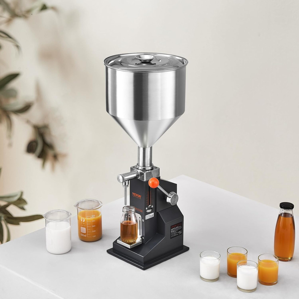 Manual Paste Liquid Filling Machine, 5-100Ml Adjustable Bottle Filling Machine,
