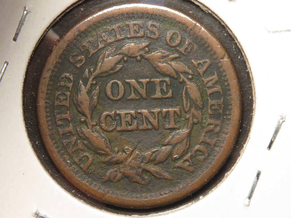 1852 US Large Cent, VF Detail