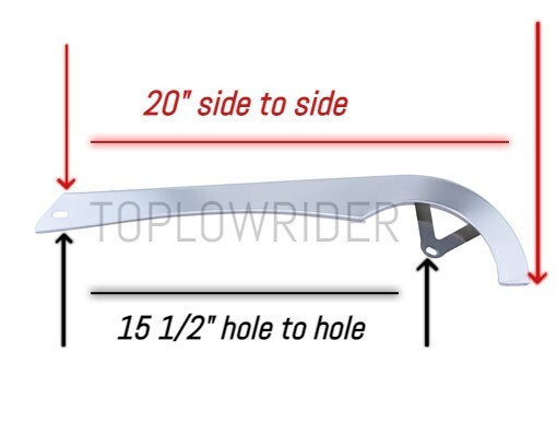 bike Chain Guard 24" Chrome.