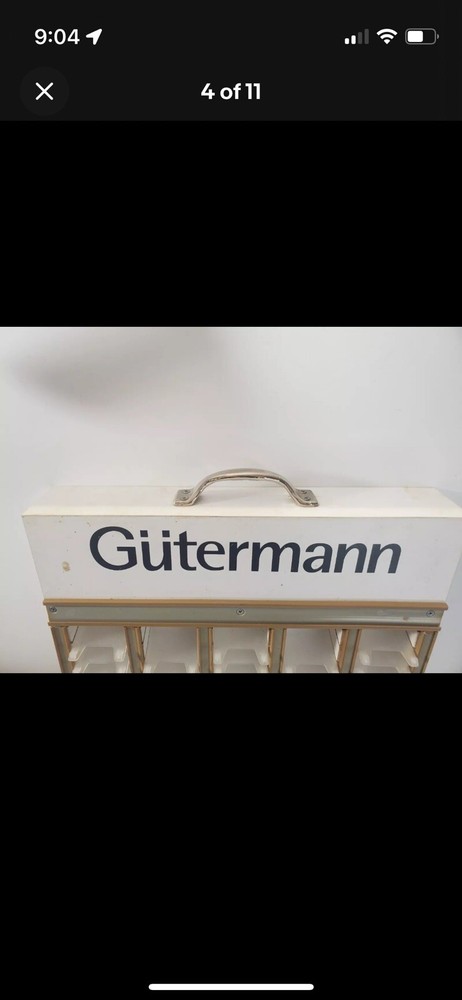 GUTERMANN SEWING THREAD HOLDER 54 SPOOL RACK STORAGE DISPLAY CASE EMBROIDERY