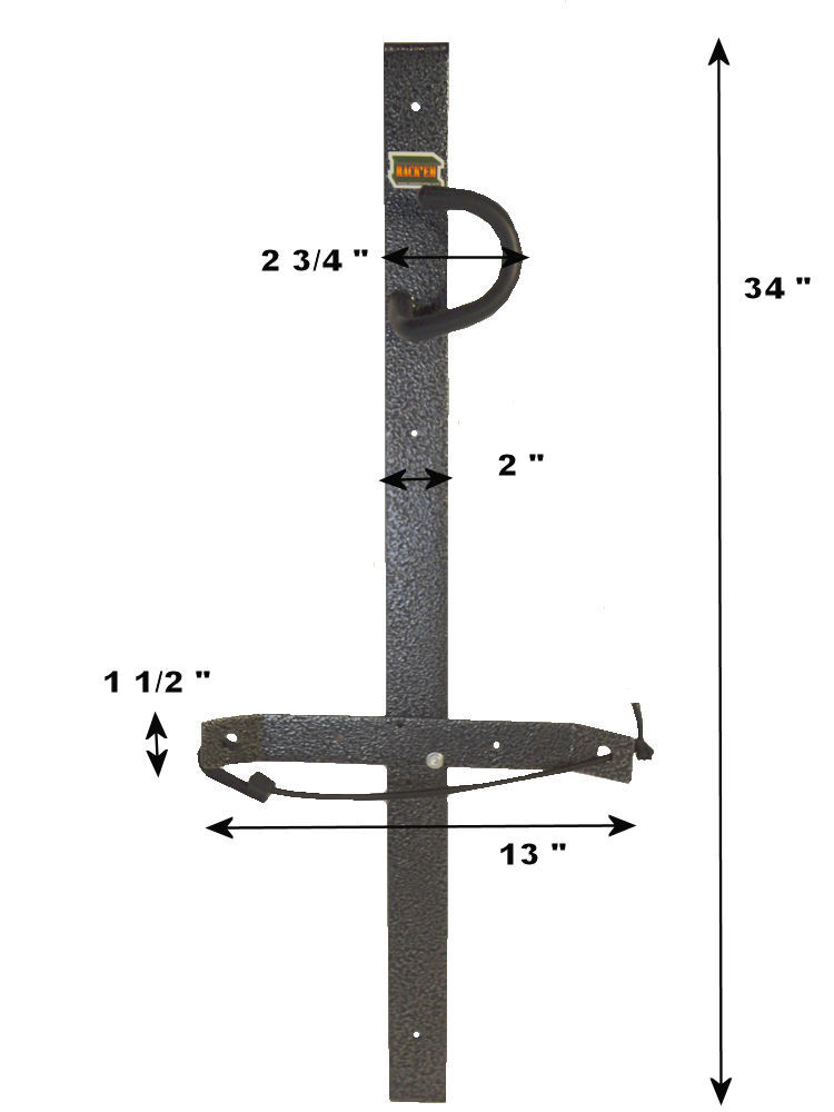 Rack-Em RA-3 Tool Holder Bolt-On Holds 1 Tool With A Loop Style Handle